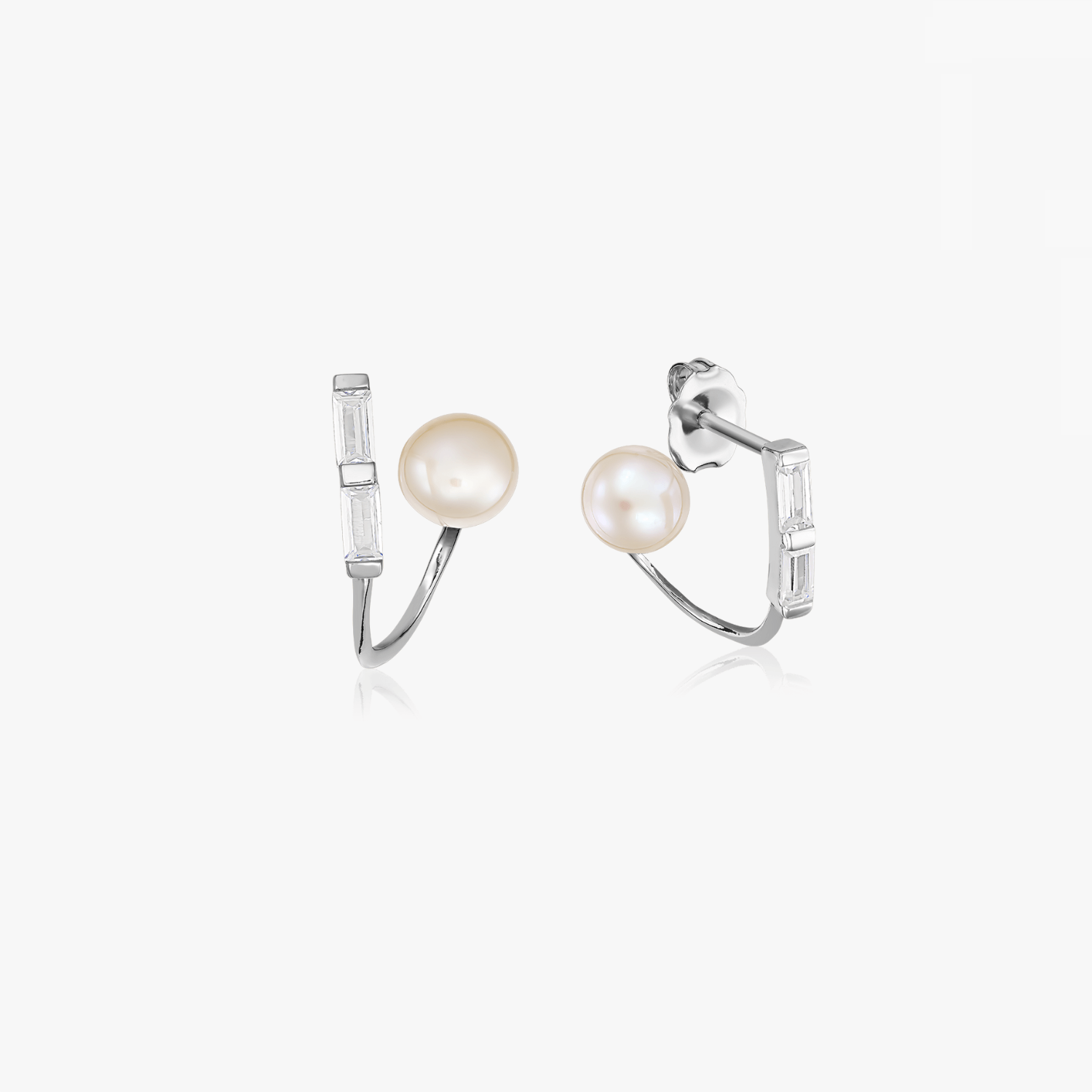 Boucles d'Oreilles Argent Peekaboo - Perles Naturelles