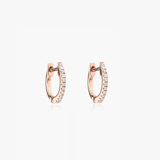 Boucles d'oreilles Sadie en argent - Or Rose