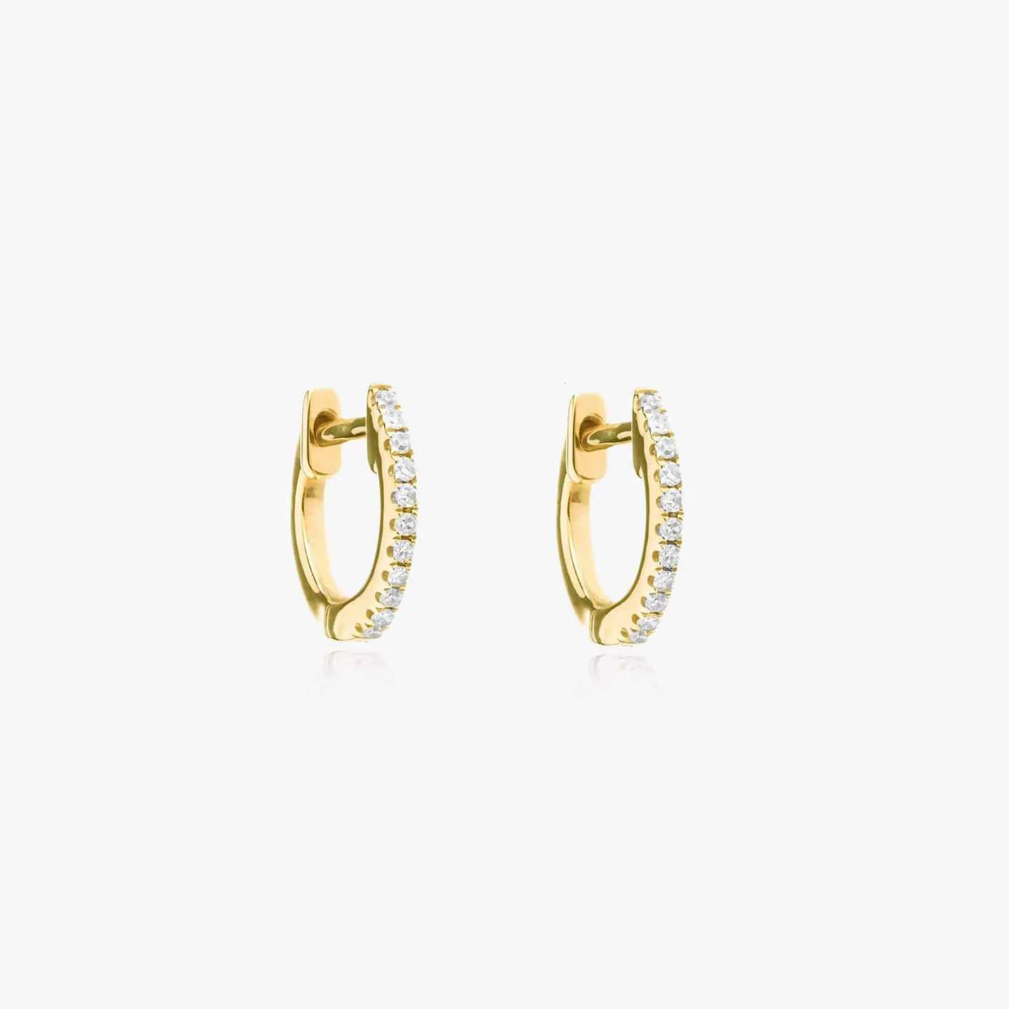 Boucles d'oreilles en argent Sadie Golden - Zirconium - Indira