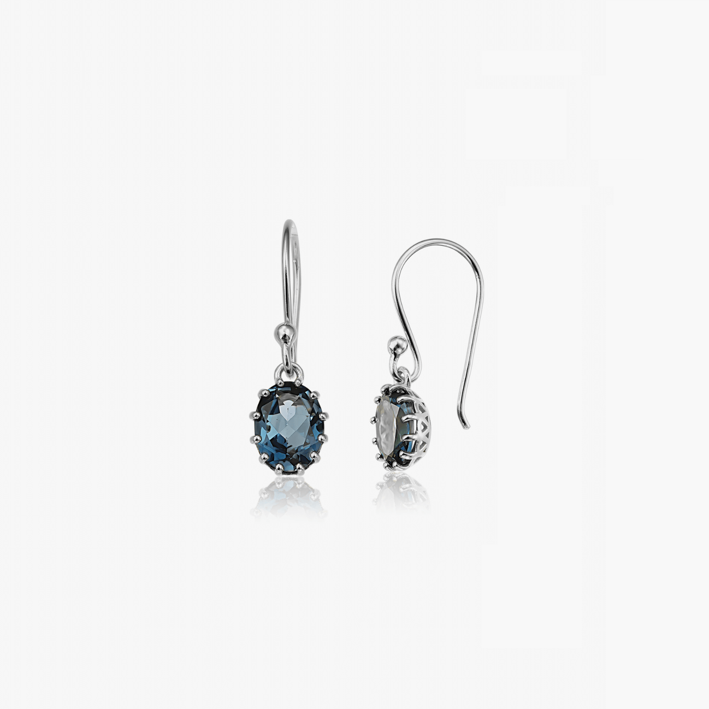 Boucles d'oreilles en argent Serene - Topaz London - Indira