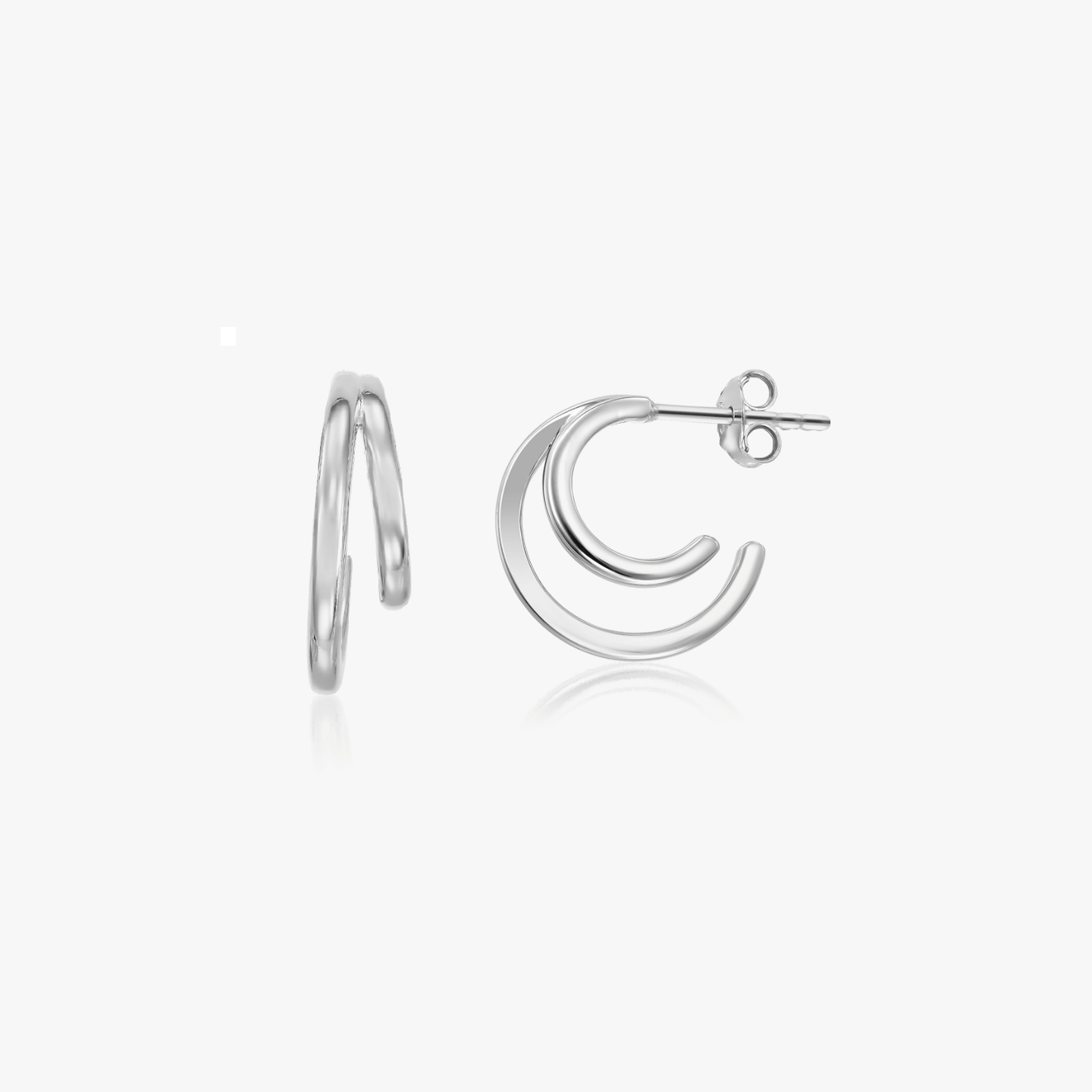 Boucles d'oreilles en argent Siamese - Indira