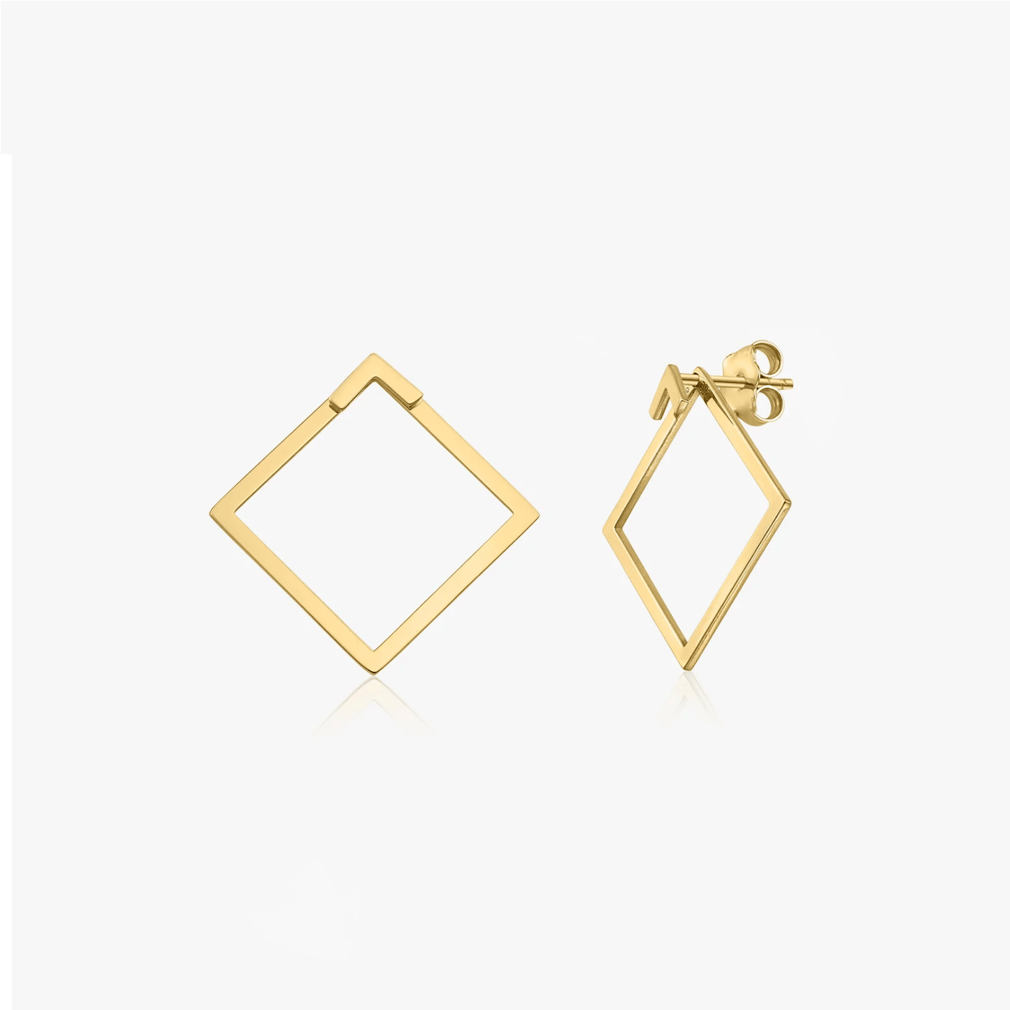 Boucles d'oreilles Or Contour