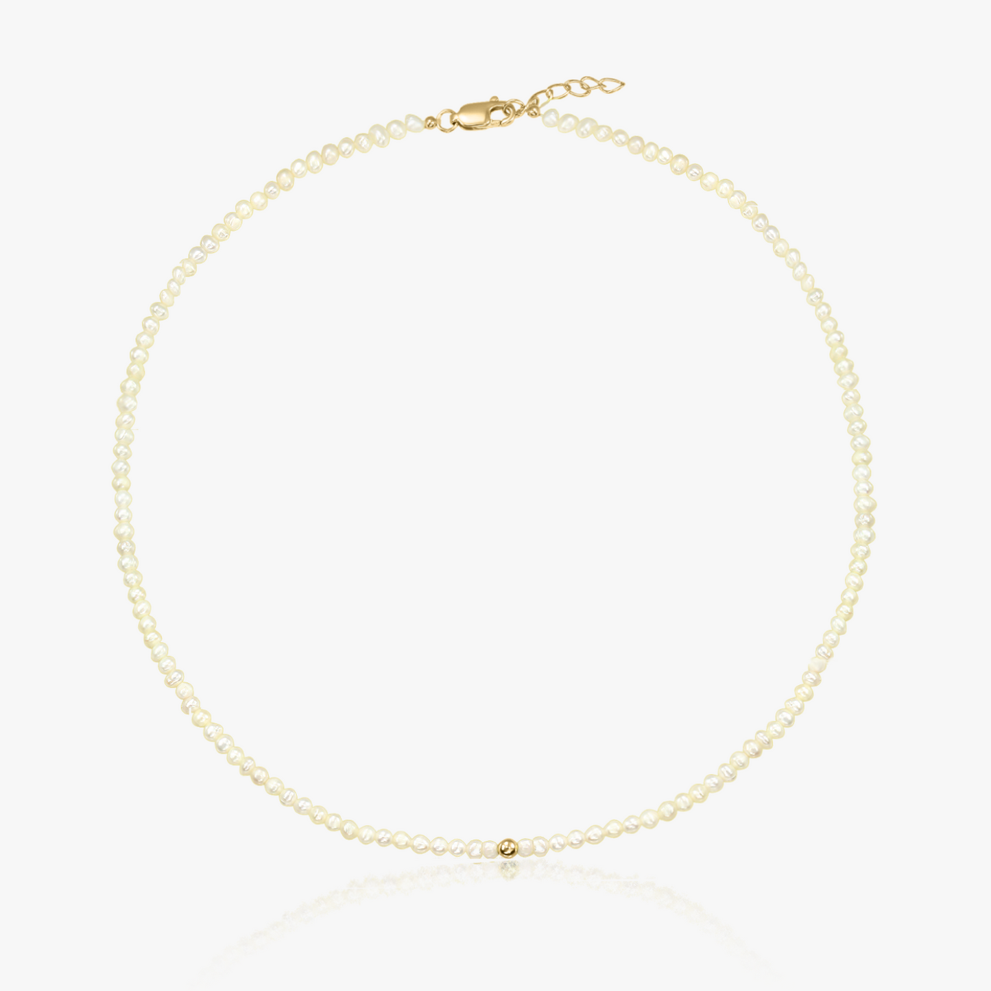 Collier argent Golden Glamour - Perles Naturelles