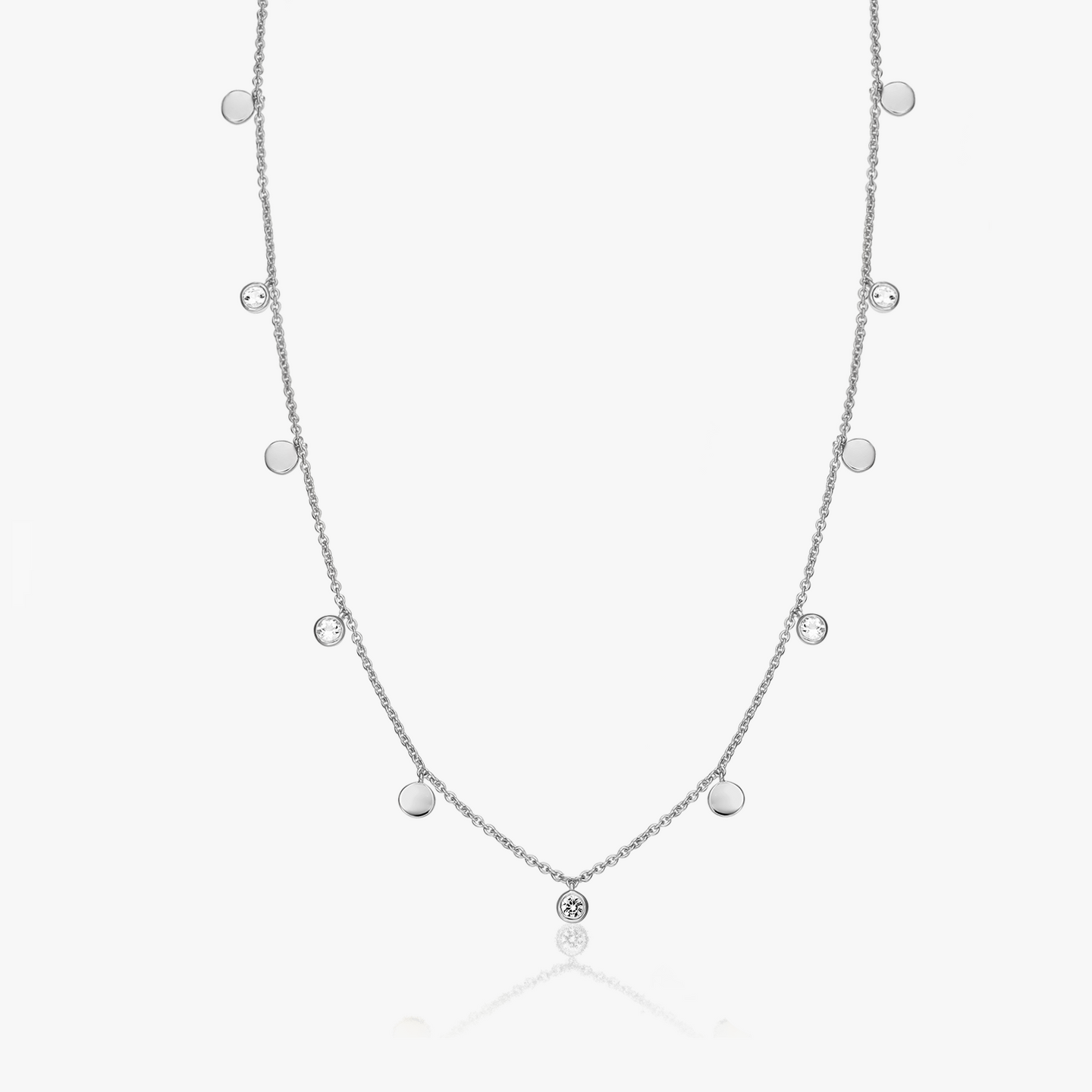 Collier en argent Noora - Topaze Blanche - Indira