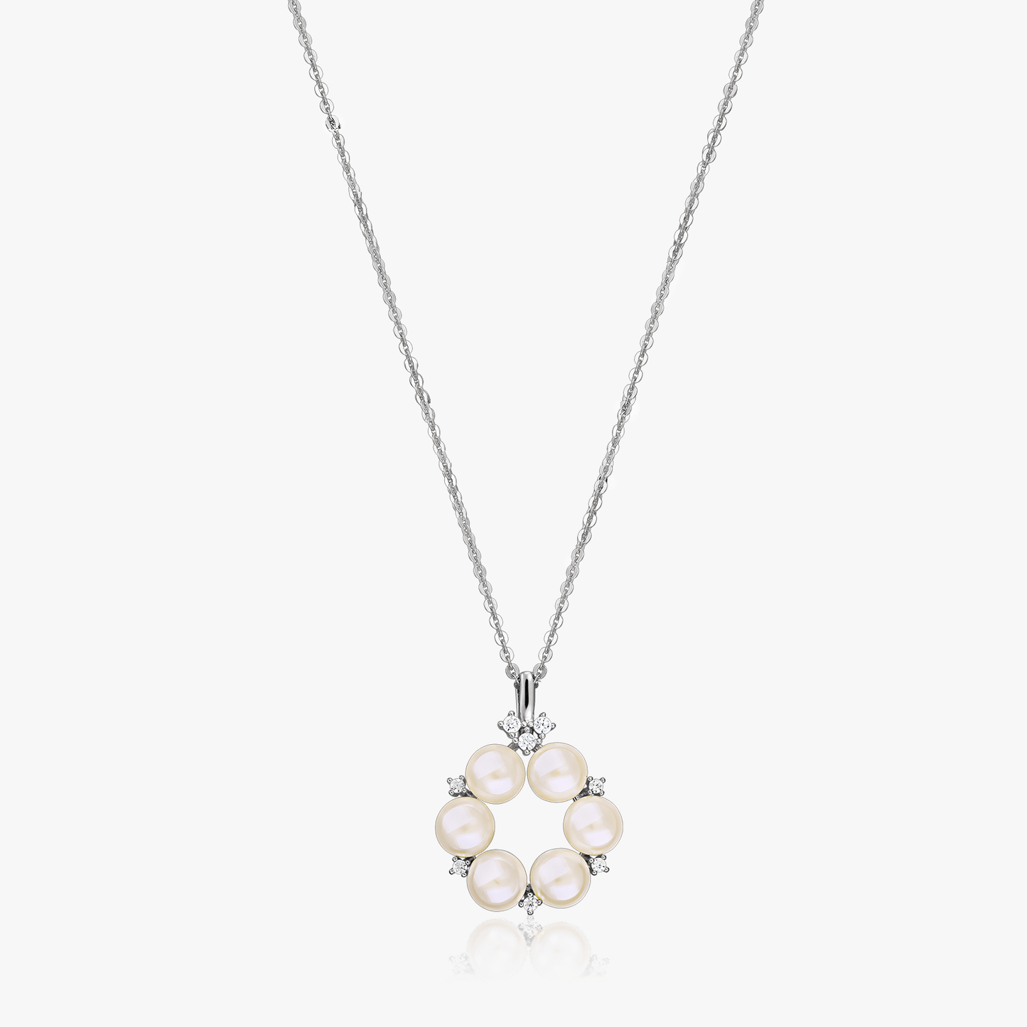Collier en argent Pearl Crown - Perles Naturelles