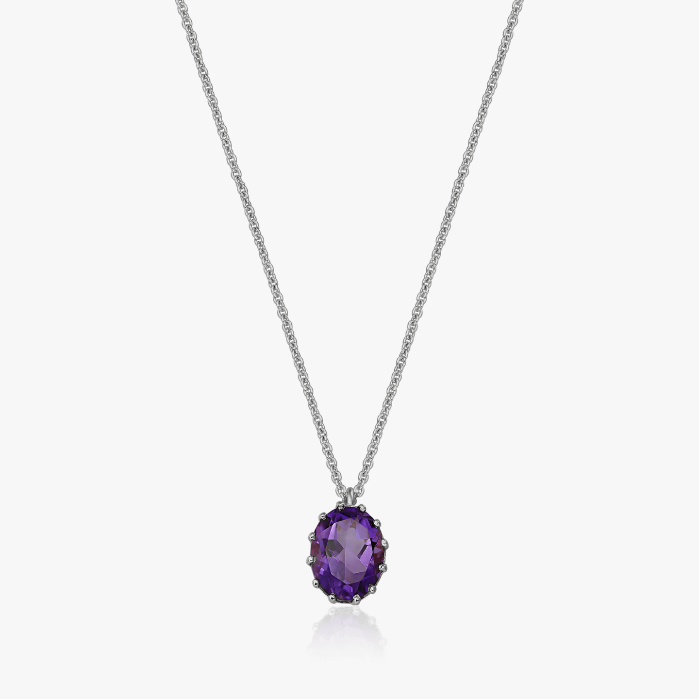 Collier en argent Serene - Améthyste - Indira