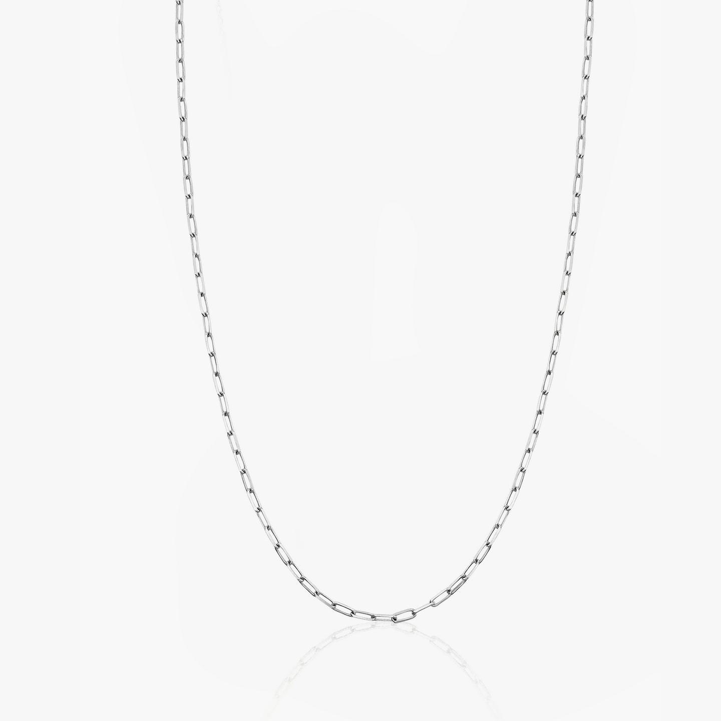 Collier en argent ras du cou Paperclip - Indira