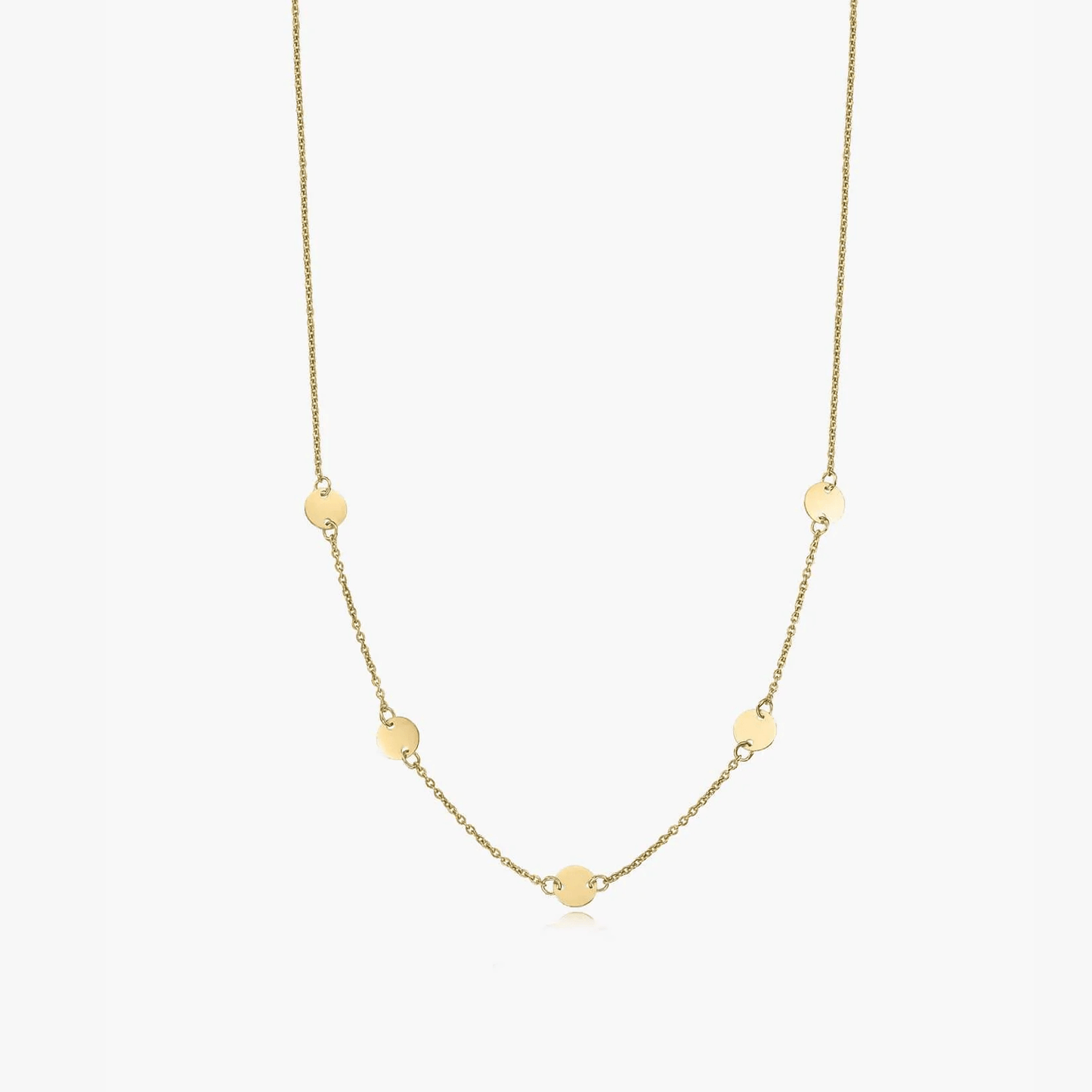 Collier en Or 14K Cinq Pièces