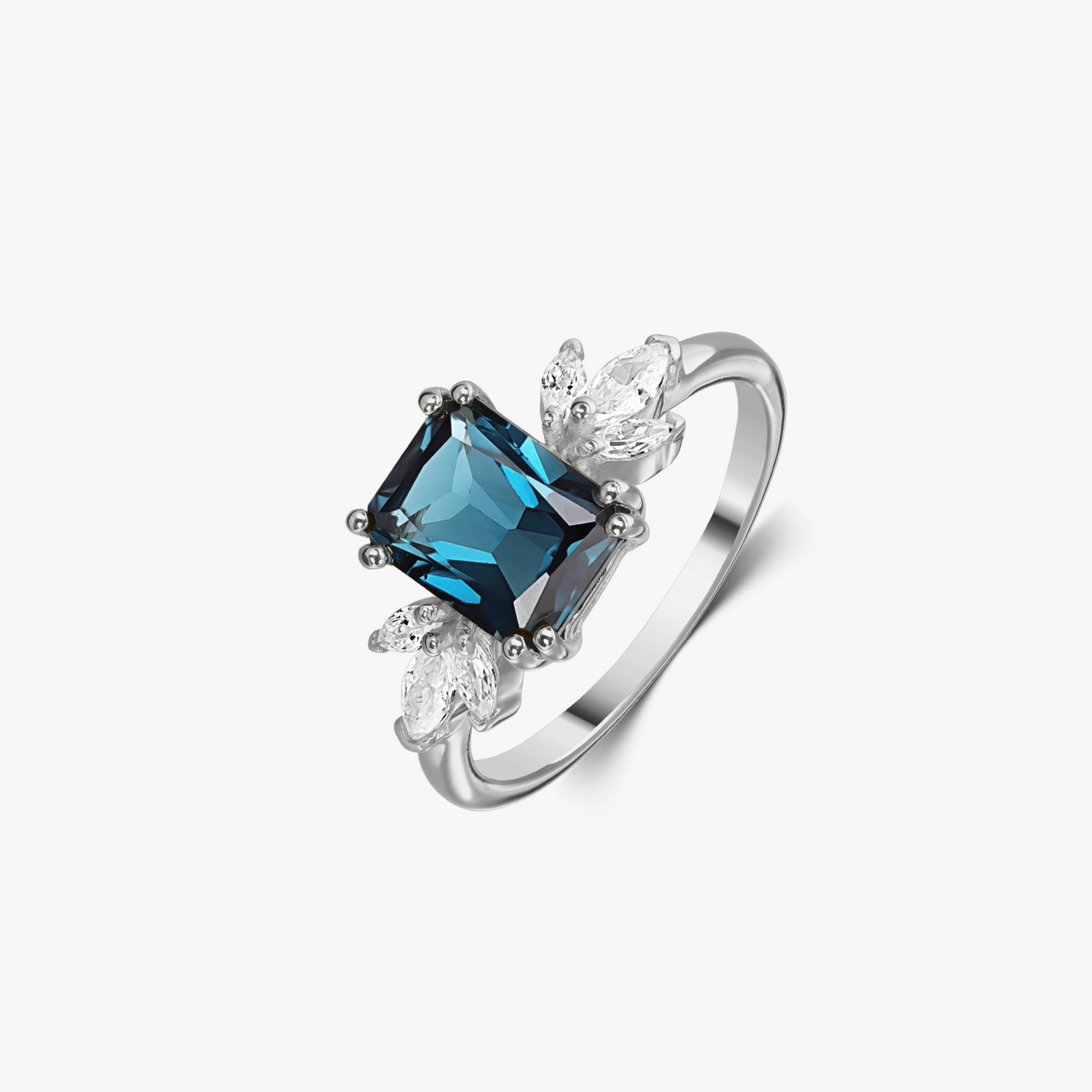 Bague en argent Faerie - Topaz Blue London - Indira