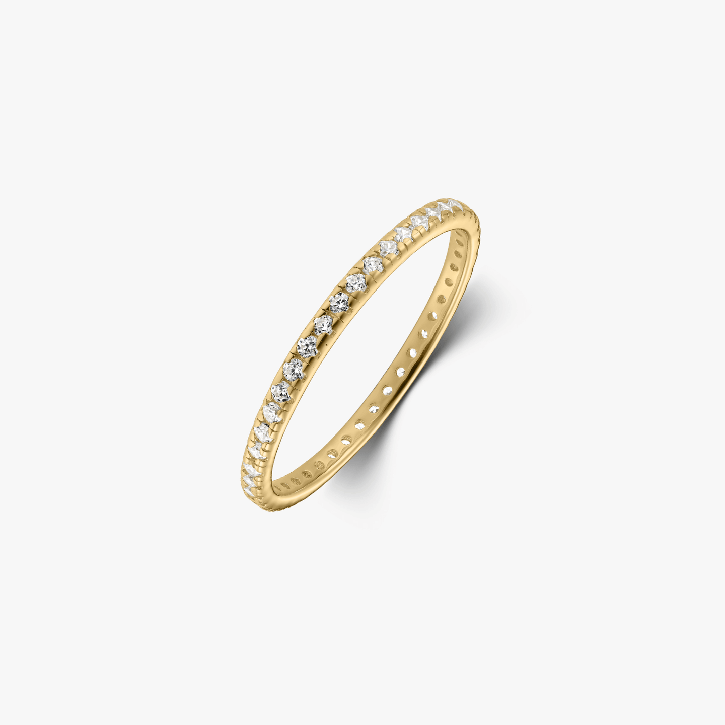 Bague en argent Golden Classic Eternity - Zirconium - Indira