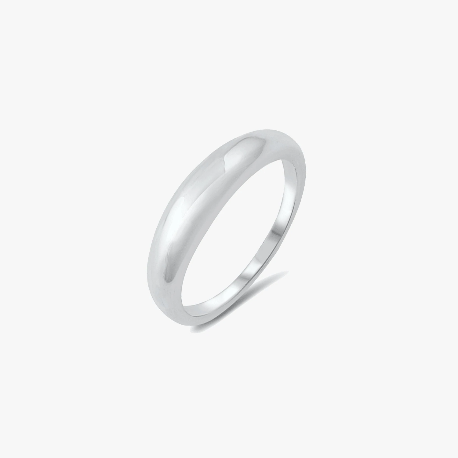 Bague Dôme Fin en Argent