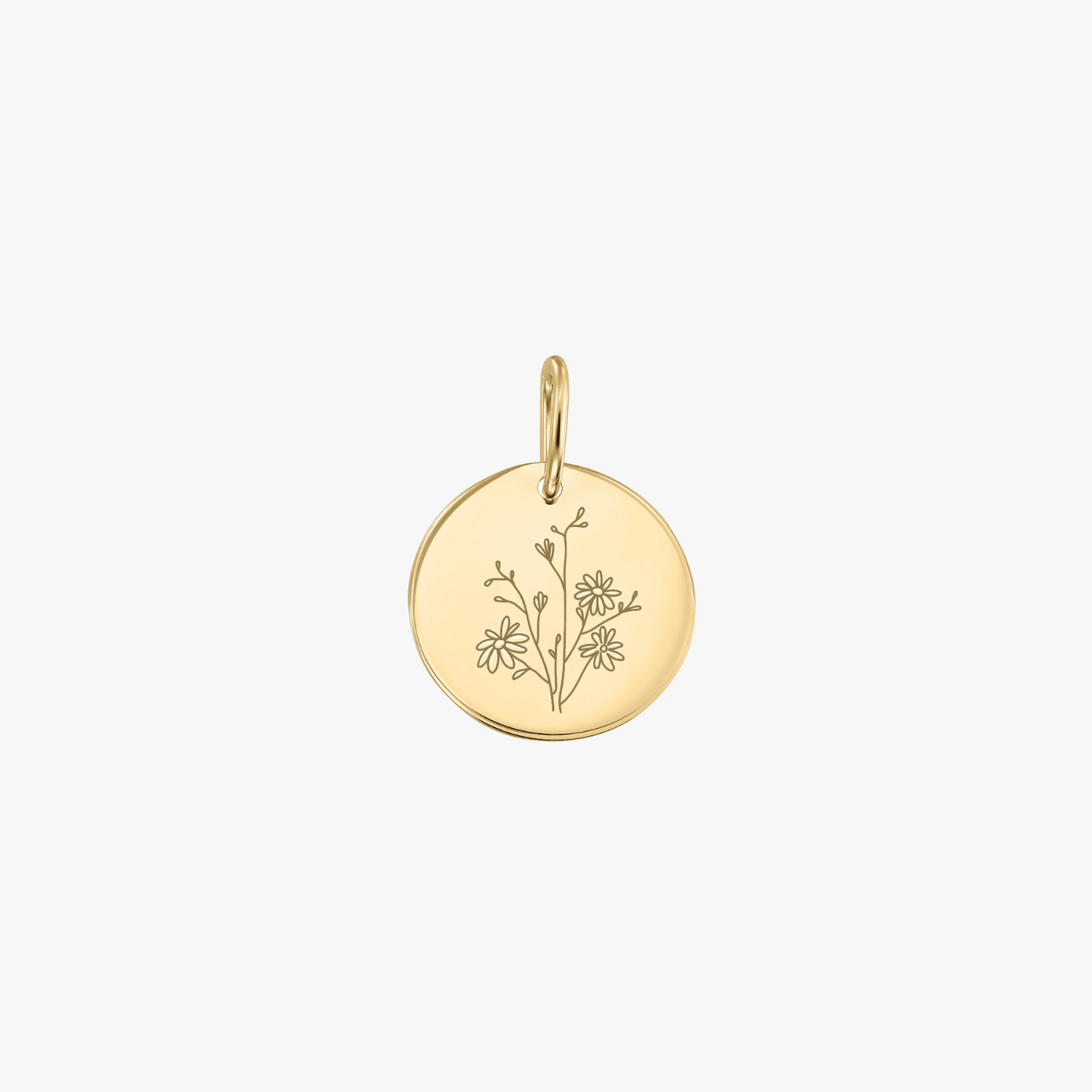 Pendentif en or Fleur de Naissance - Aster de Septembre - Indira