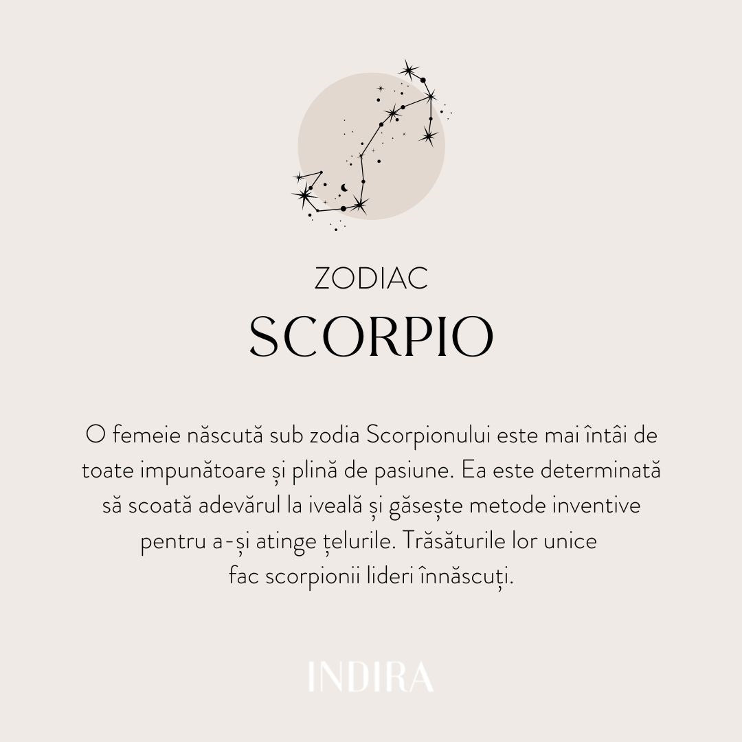 Collier Zodiaque Argent - Scorpion